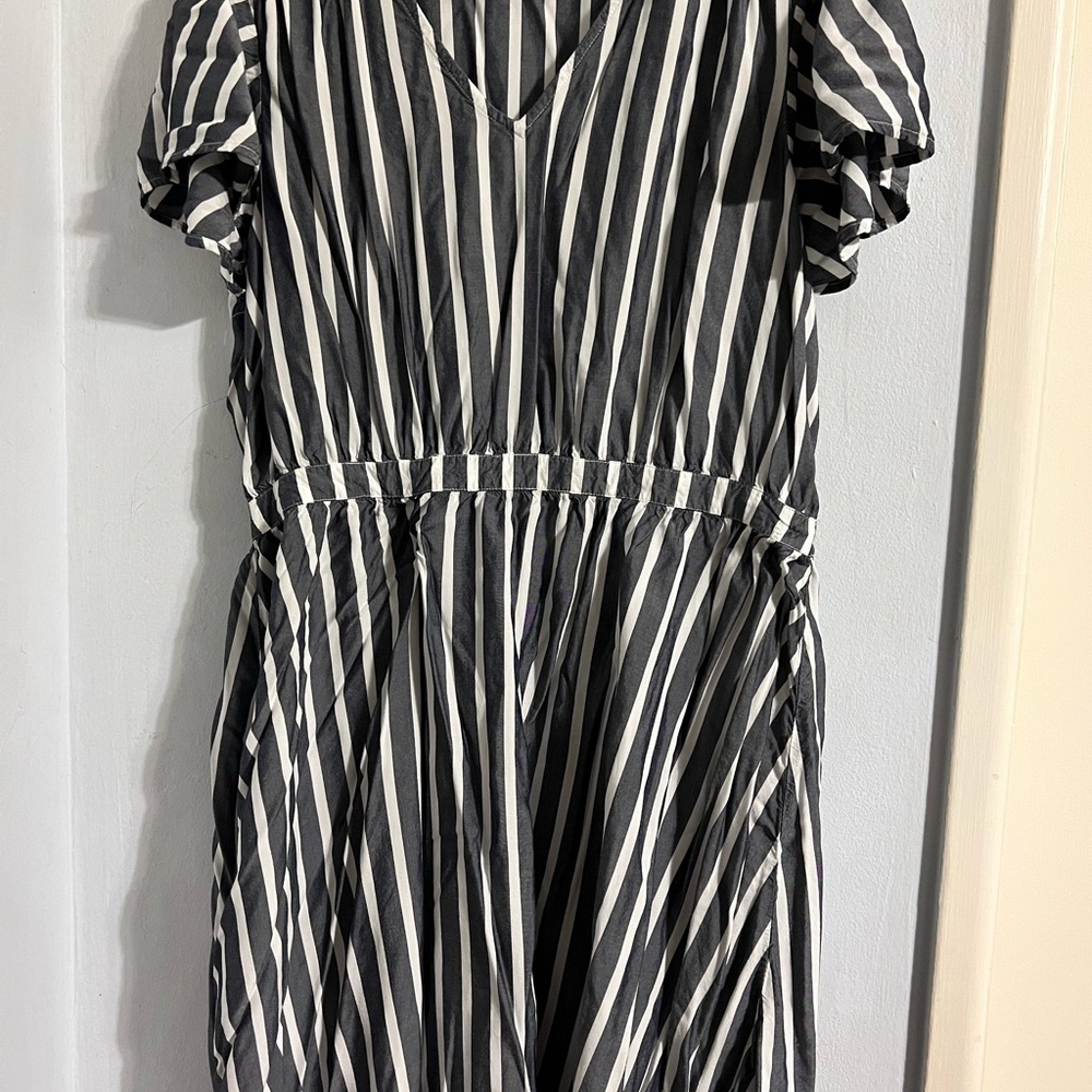 Striped Short Flowy Dress